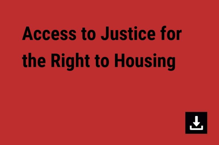Access to Justice for the Right to Housing