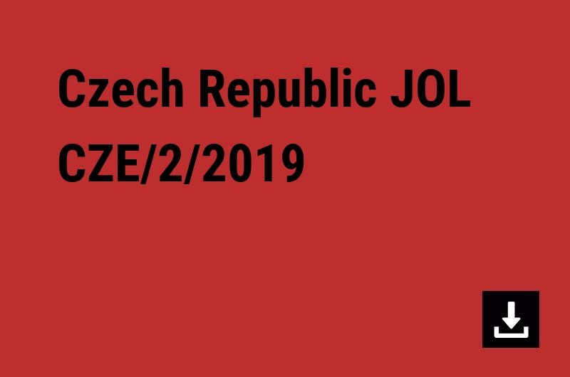 Czech Republic JOL CZE/2/2019