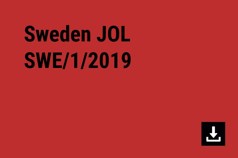 Sweden JOL SWE/1/2019